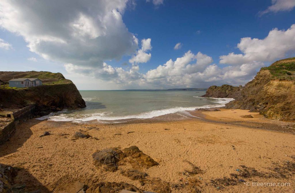 The smaller beach (Mouthwell Sands) at Hope Cove, Devon, England